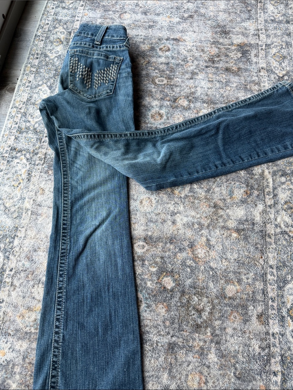 Ariat Women's Boot Cut Jeans in Blue Denim - Picture 7 of 7